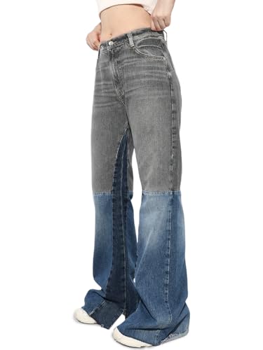 ONLY Women Wide Leg Mid-Rise Blue Jeans