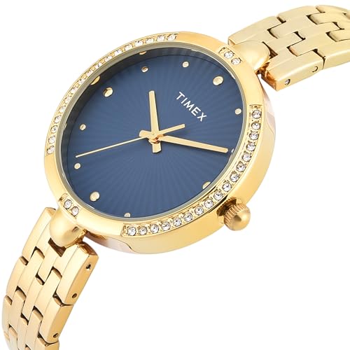 TIMEX Blue Round Dial Analog Women's Watch - TWEL22601