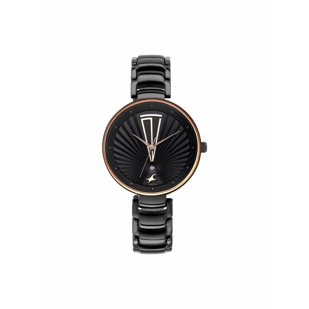 Fastrack Ruffles Analog Black Dial Women's Watch-6216NM01/NP6216NM01