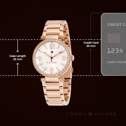 Tommy Hilfiger Quartz Silver Dial Stainless Steel Strap Watch for Women