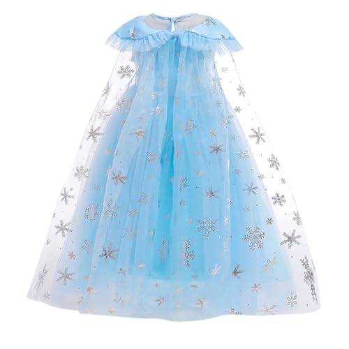 Hopscotch Girls Sequin Embellished Floor Length Ball Gown In Blue Color For Ages 6-7 Years