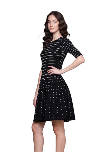 Label RITU KUMAR Black Aubrey Skater Dress