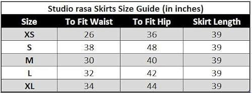 studio rasa Women's Dupion Hand Block Printed Embellished Bias Skirt for Festive Party Wedding (SKTC523RC01S_Purple_Small)