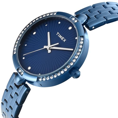 TIMEX Blue Round Dial Analog Women's Watch - TWEL22603