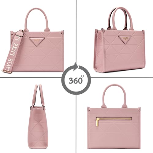 Lavie Luxe Mona25 Box Satchel Bag for Women | Satchel Handbag for Work | Ladies purse | Stylish Shoulder Bag | Gift for Women