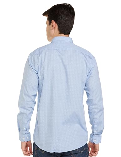 Allen Solly Men's Regular Fit Shirt (ASSFQSPPC23905_Blue