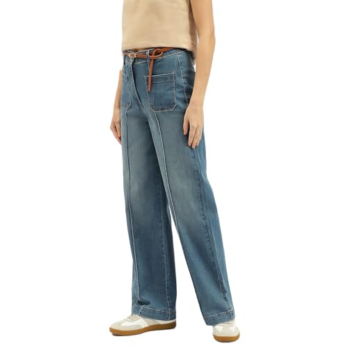 United Colors of Benetton Women's Regular Jeans (25P4DENIM894I901_Blue