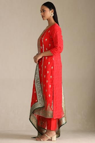 Soch Women's Organza Salwar Suit (OWS5CD21947_Red