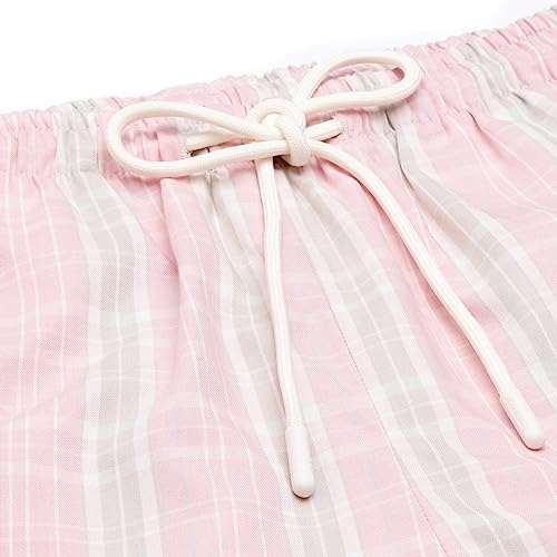 Enamor E7A1 Mid-Rise Cotton Shorts for Women with Side Pockets Coral Blush