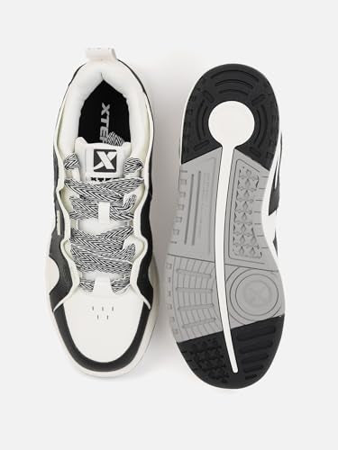 XTEP Skateboarding Shoes for Men's| Lightweight Canvas Sneakers with Strong Grip | Fashionable Street Style Footwear
