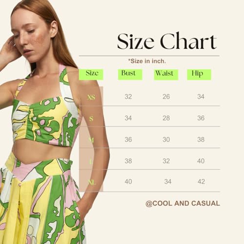 Women Western Two Piece Top and Long Skirt Abstract Print Maxi Co ord Dress Relaxed Vacation Outfit Travel and Beach Wear Stylish Latest Dress (in, Alpha, M, Regular, Multicolor)