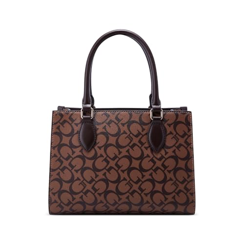 GUESS Women's Brown Printed Tote| Ladies Purse Handbags | Gift For Ladies