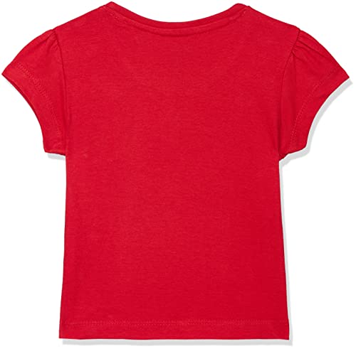 Max Girls Girls Printed Round Neck T-Shirt (M22ABT03RED_18-24M)