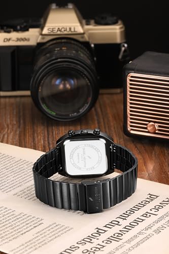 Daniel Hechter Paris Bercy Collection Modern Multi Functional Watch for Men with Square Dial and Stainless Steel Strap