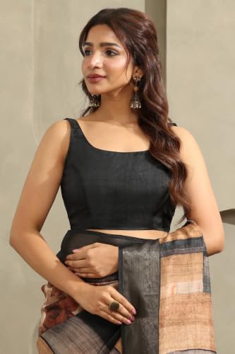 Soch Womens Multicolour Viscose Geometric Printed Saree