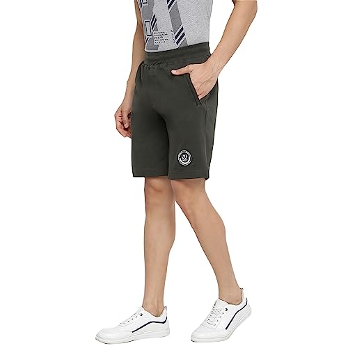 Van Heusen Men's Shorts (70014_Moss Green_XL)
