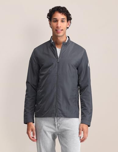 U.S. POLO ASSN. Mens Full Sleeve Transitional Jacket (USJCKS0650_CHARCOAL_2XL)