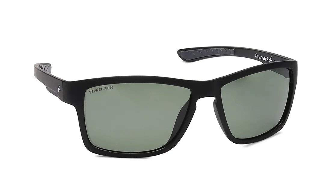 Fastrack Green Square Polarised Sunglasses for Men