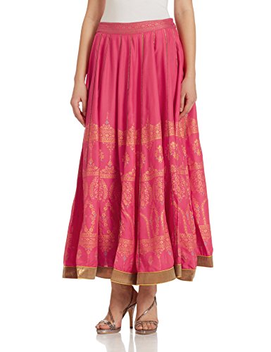 W for Woman Women's Full Skirt (16AU55207-58308_Pink_WM)
