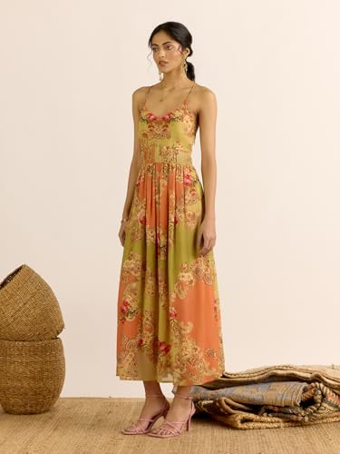Aarke Ritu Kumar Green Sahas Long Dress