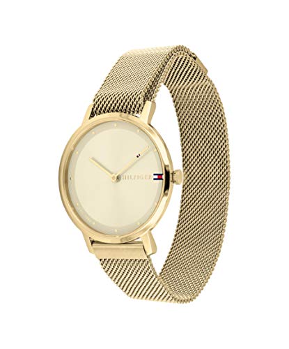 Tommy Hilfiger Champagne Dial Round Shaped Casual Women Watch_TH1782375W