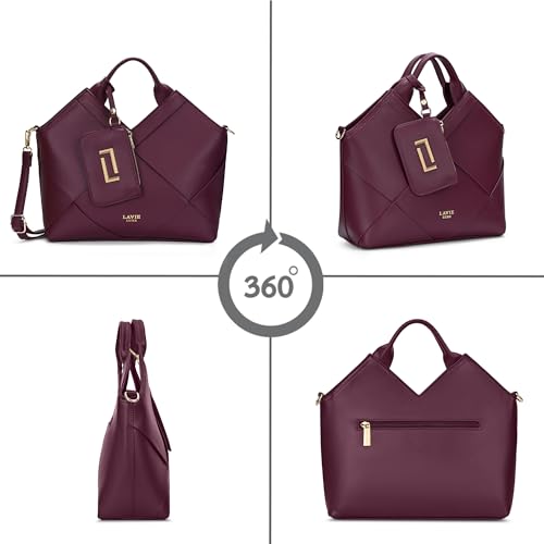 Lavie Luxe Women's Crossway26 Medium Satchel Handbag | Satchel Bag for Work | Ladies Purse | Stylish Shoulder Bag | Gift For Women
