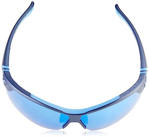 Under Armour Unisex Ua Yard Dual Wrap Sunglasses, Grey Blue, 76mm, 5mm