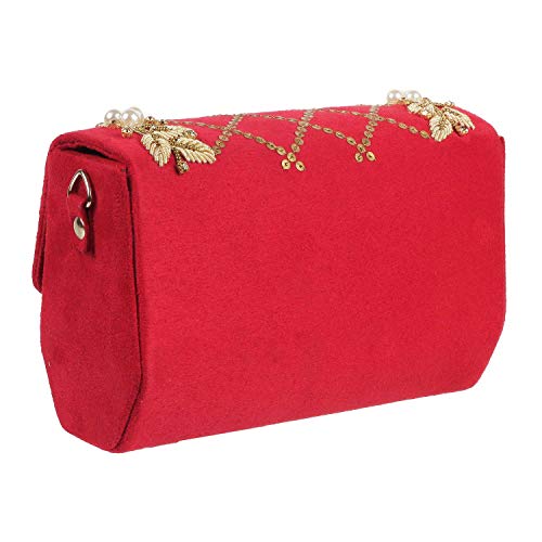 Mochi Womens Synthetic Red Sling (One Size)