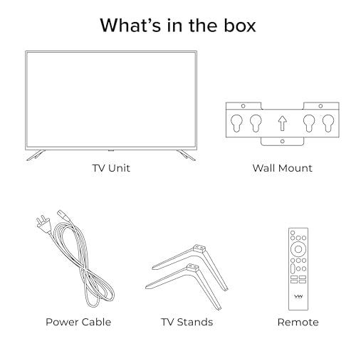 VW 100 cm (40 inches) Smartchoice Frameless Series HD Ready QLED TV VW40S1