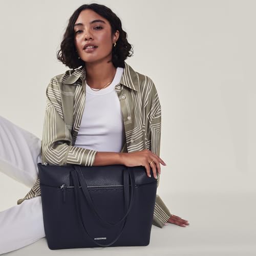Accessorize London Women's Classic Pocket Large Tote Bag