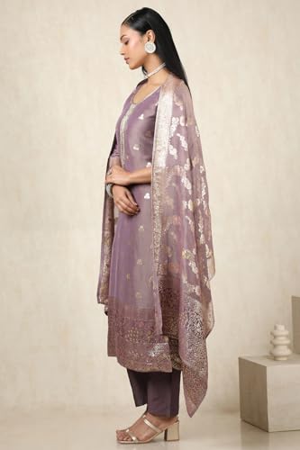 Soch Women's Tissue Salwar Suit Set (EWS5CD21717_Purple