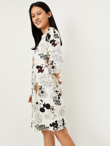 Max Women's Cotton Classic Chemise (CLD1607_Beige_S)