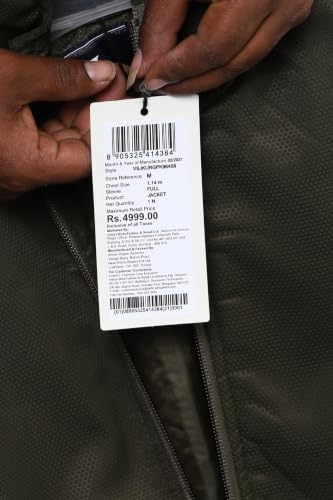 Van Heusen Men's Car Coat (VSJKURGPK96408_Olive_S)