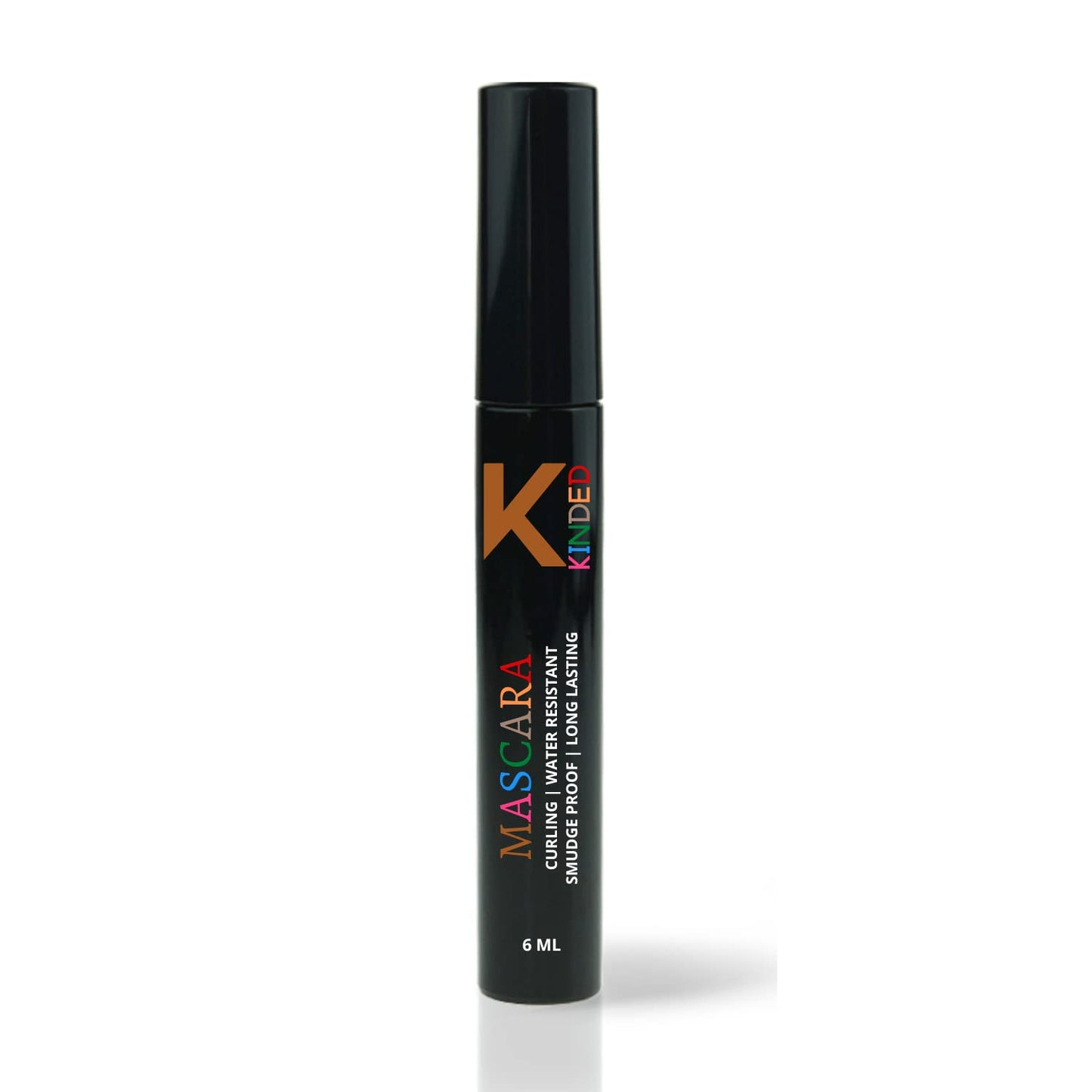 KINDED Curling Mascara Waterproof Long Lasting Smudgeproof Lengthening Volumizing Ultra Max Curl Intense Black Volume Sensational False Lash Effect for Girls Women Eye Makeup (6 ml, Black)