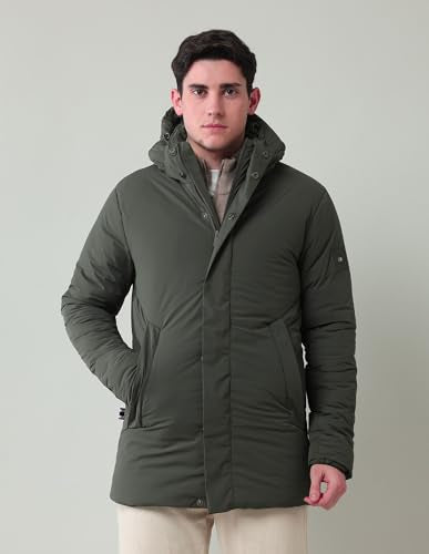 Arrow Sports Men's A-Line Coat (ASAIJK4811_Olive