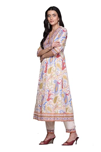 Aarke Ritu Kumar Ecru Saphira Kurta with Pant and Dupatta