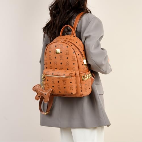 Mastyle® Weiden Paul Birthday Cute Bear Commuting Backpack | Large Capacity PU College Student Schoolbag