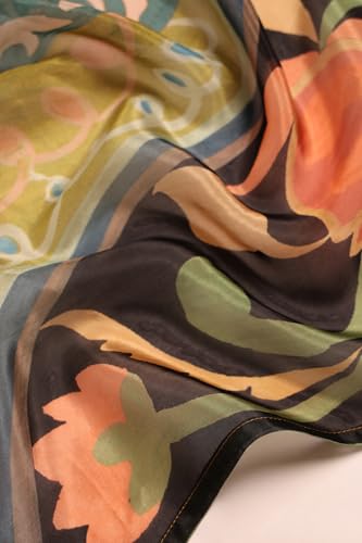 Soch Womens Mustard Crepe Botanical Salwar Suit With Mirror & Cutdana