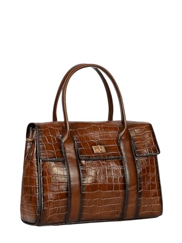 eske Noah Genuine Leather Animal Print Handbag