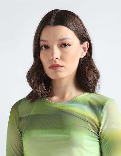 Clavin Klein Womens Green Color Dress
