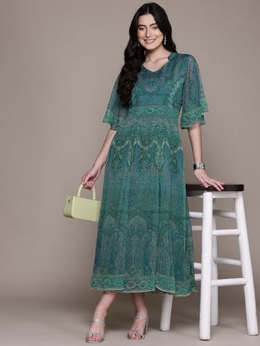 Aarke Ritu Kumar Turquoise Tripti Long Dress