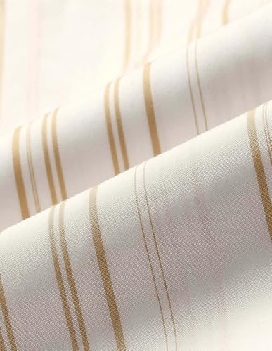 U.S.Polo ASSN. Men's Striped Tailored Fit Shirt (USSHTP1145_Beige