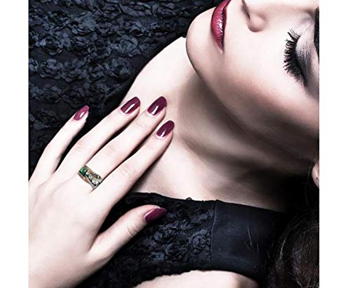 RUVEE The American Diamond Line Metal and American Diamond Alloy Ring for Women & Girls (Green)