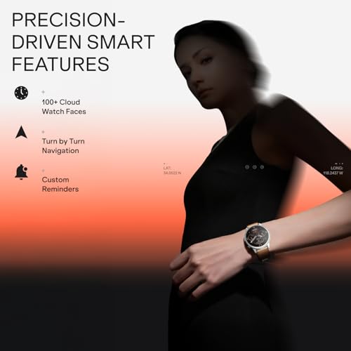 boAt Valour Watch 1 R, AI Smart Habit Builder, 1.43" 3D Immersive AMOLED Display, 1000 nits, Light-Weight Aluminium Build 3 ATM, 10 Days Battery Life, Smart Watches for Man (Oak Leather)