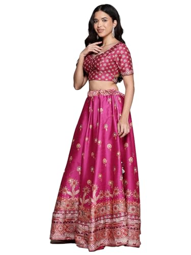 Aarke Ritu Kumar Purple Tanishqa Lehenga With Blouse And Dupatta