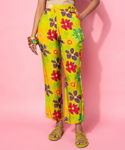 Libas Women's Printed Co-Ords (35500_Green