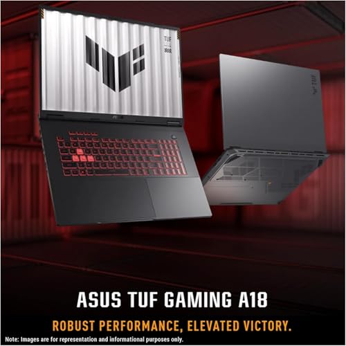 ASUS TUF Gaming Laptop A18 inch - AMD Ryzen 7 260 Beat i9-13905H - 32GB RAM| 2TB SSD -NVIDIA RTX 5060-18" WUXGA Display 144Hz - RGB Backlit Keyboard - USB Type-C - FHD Camera - HDMI Cable