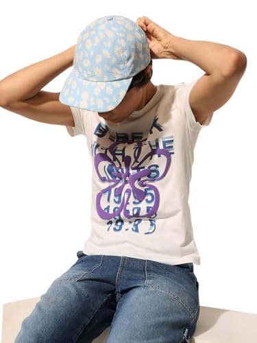 ONLY Women's Regular Fit White T-Shirt