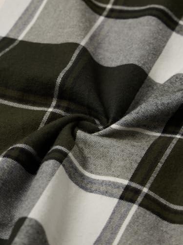 The Souled Store Plaid Shirt: Verdant Men and Boys Long Sleeve Spread Collar Green Plaid Lightweight Everyday Office Wear Easy to Style Casual Cotton Relaxed Shirt