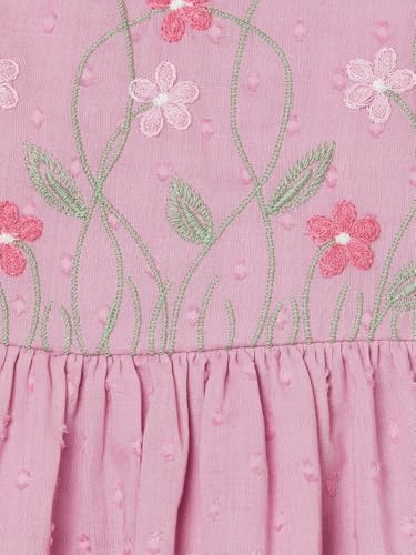 Max Girls Embroidered Dress(Pink_2-3 Y)